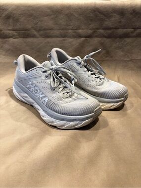 Hoka One One Women's Light Gray Neutral Running Sneakers